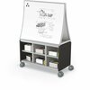 Mooreco Compass Cabinet - Maxi H1 With Ogee Dry Erase Board Black 61.9in H x 42in W x 19.2in D A3A1A1E1B0